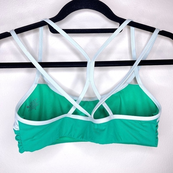 ATHLETA Green Cross Strap Chroma Bikini Top Size Small - Picture 7 of 14